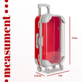 Red Plastic Suitcase Candy Box 3 Pack 7.5"x5"x2.5" from Hammont