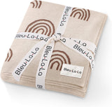 Rainbow Knit Swaddle Blankets from Bleu La La