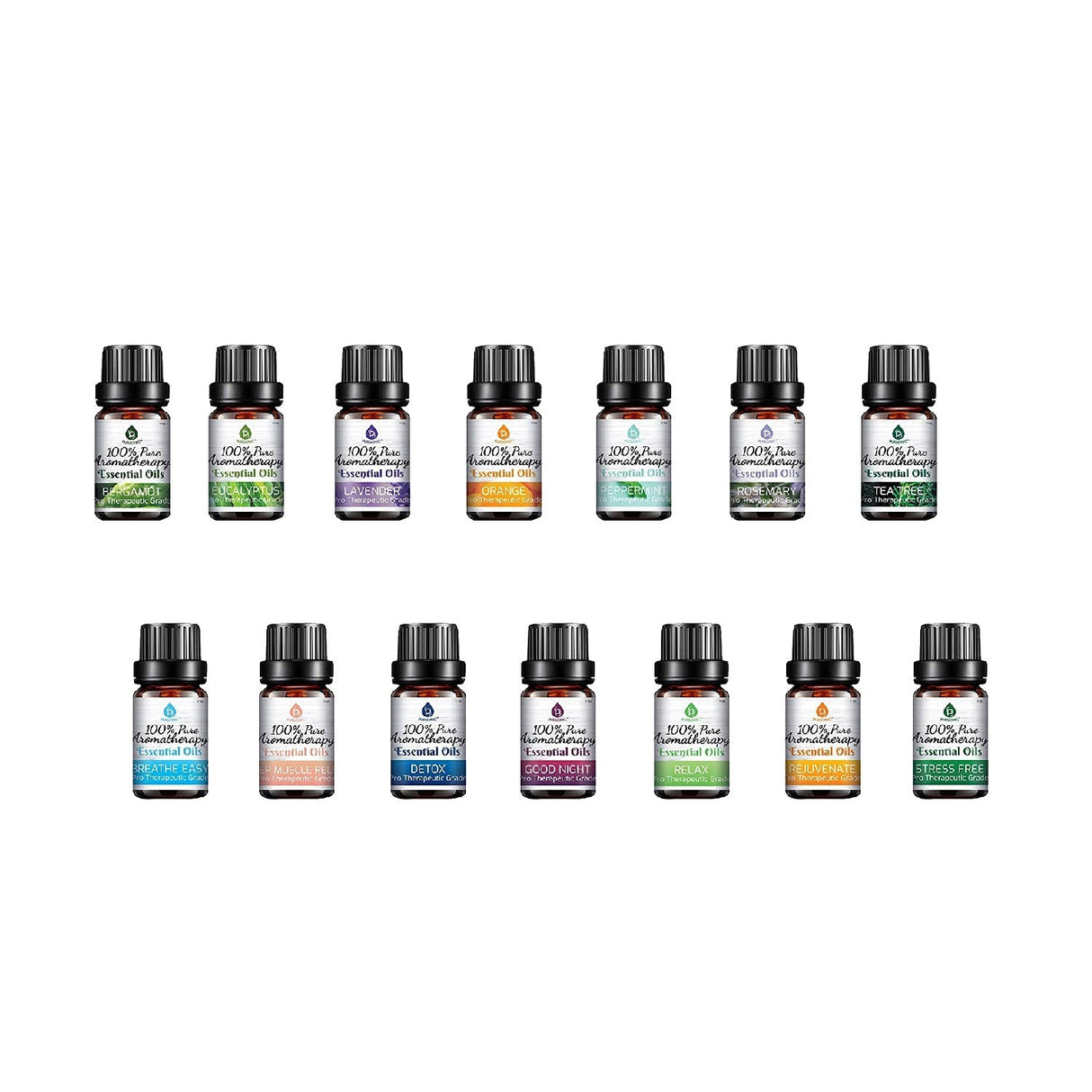 14 Pack of 100% Pure Essential Aromatherapy Oils from Pursonic