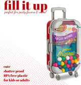 Red Plastic Suitcase Candy Box 3 Pack 7.5"x5"x2.5" from Hammont
