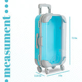 Blue Plastic Suitcase Candy Box 3 Pack 7.5"x5"x2.5" from Hammont