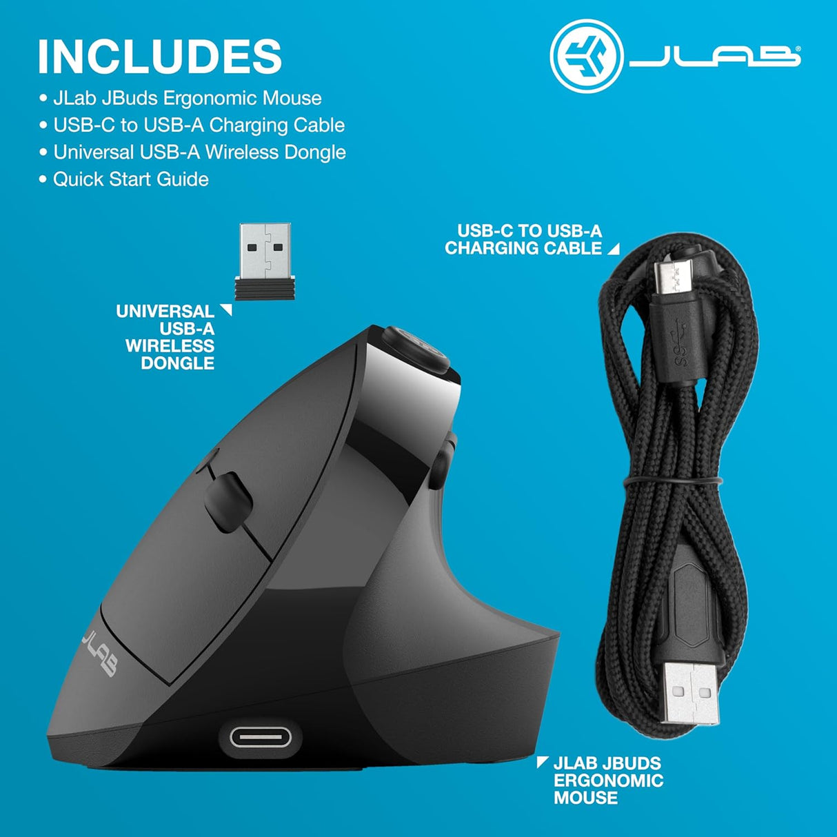 JLab JBuds Ergonomic Mouse from JLab