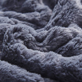 Tache Faux Fur Steel Navy Blue Diamond Trellis Pattern Throw Blanket (3390)