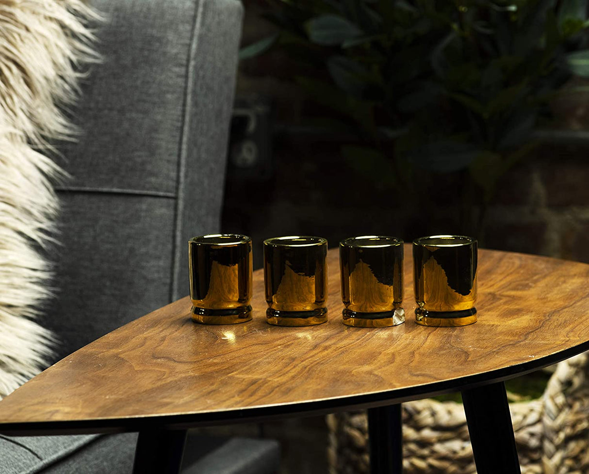 The Wine Savant 50 Caliber Bullet Shot Glasses Set - Set of 4 - Each holds 2 Ounces - Tactical Bullet Casings Shot Glasses from The Wine Savant