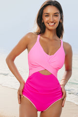 Nina Ric Rac Trim One Piece Swimsuit from Threaded Pear