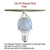 Empire Linen 8"W x 7"H Edison Clip On Lamp Shade Light Oatmeal from LampsUSA