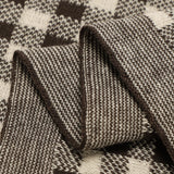 Checkered Knit Baby Blanket from Bleu La La