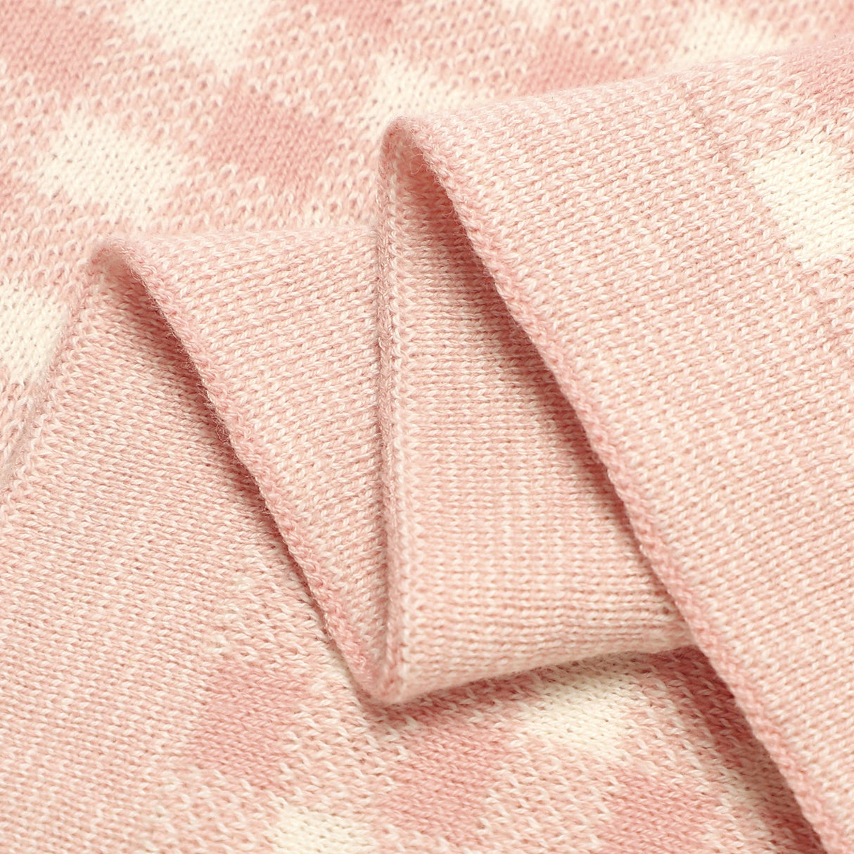 Checkered Knit Baby Blanket from Bleu La La
