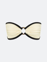 KAUAI BIKINI TOP - BLACK AND WHITE CONTRAST From ELYSIIAN