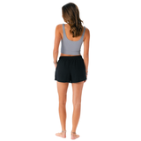 Black Cotton Cabana Shorts From LotusAndLuna