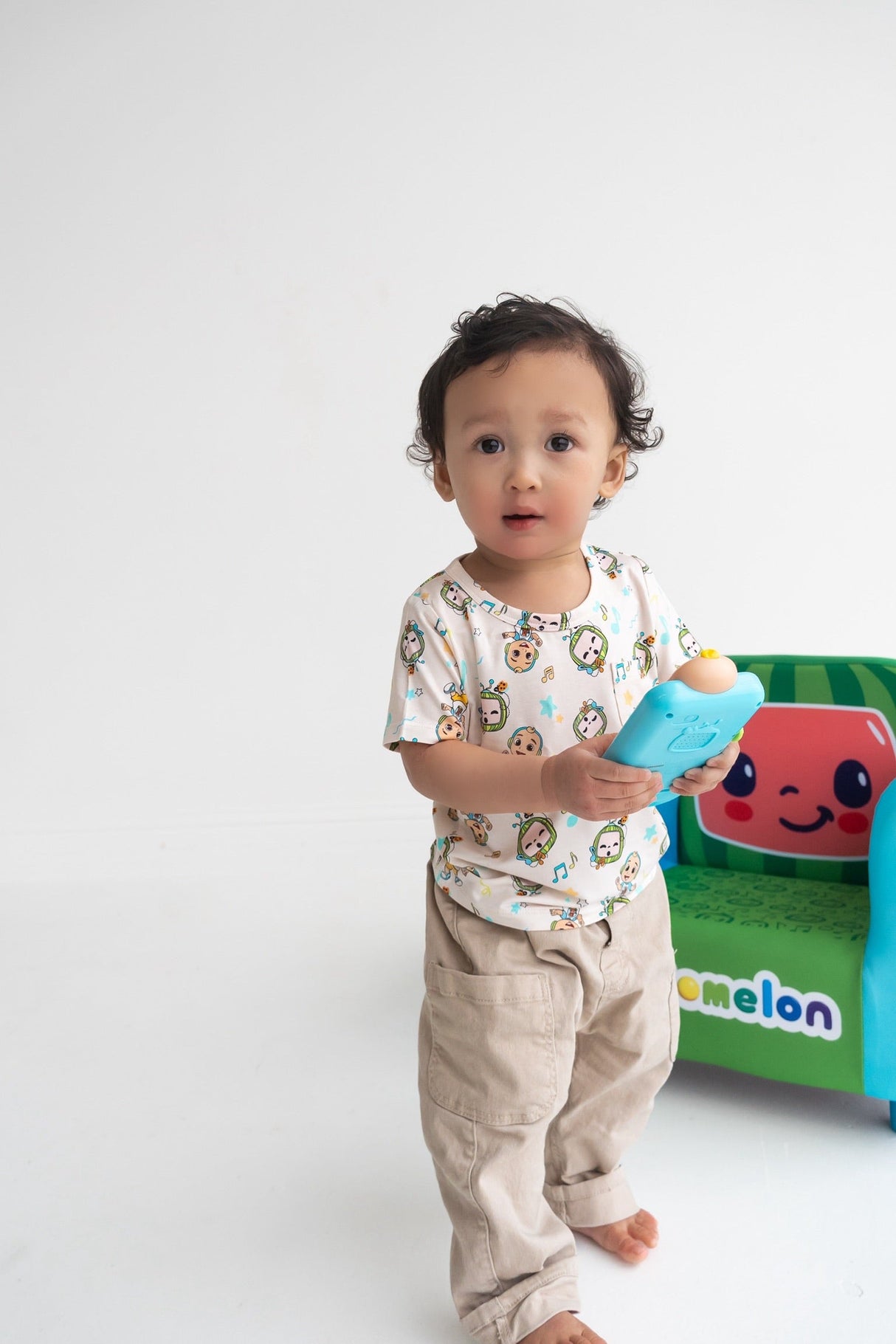 Dream Big Little Co x CoComelon JJ MUSICAL MELON DREAM POCKET TEE from DREAM BIG LITTLE CO