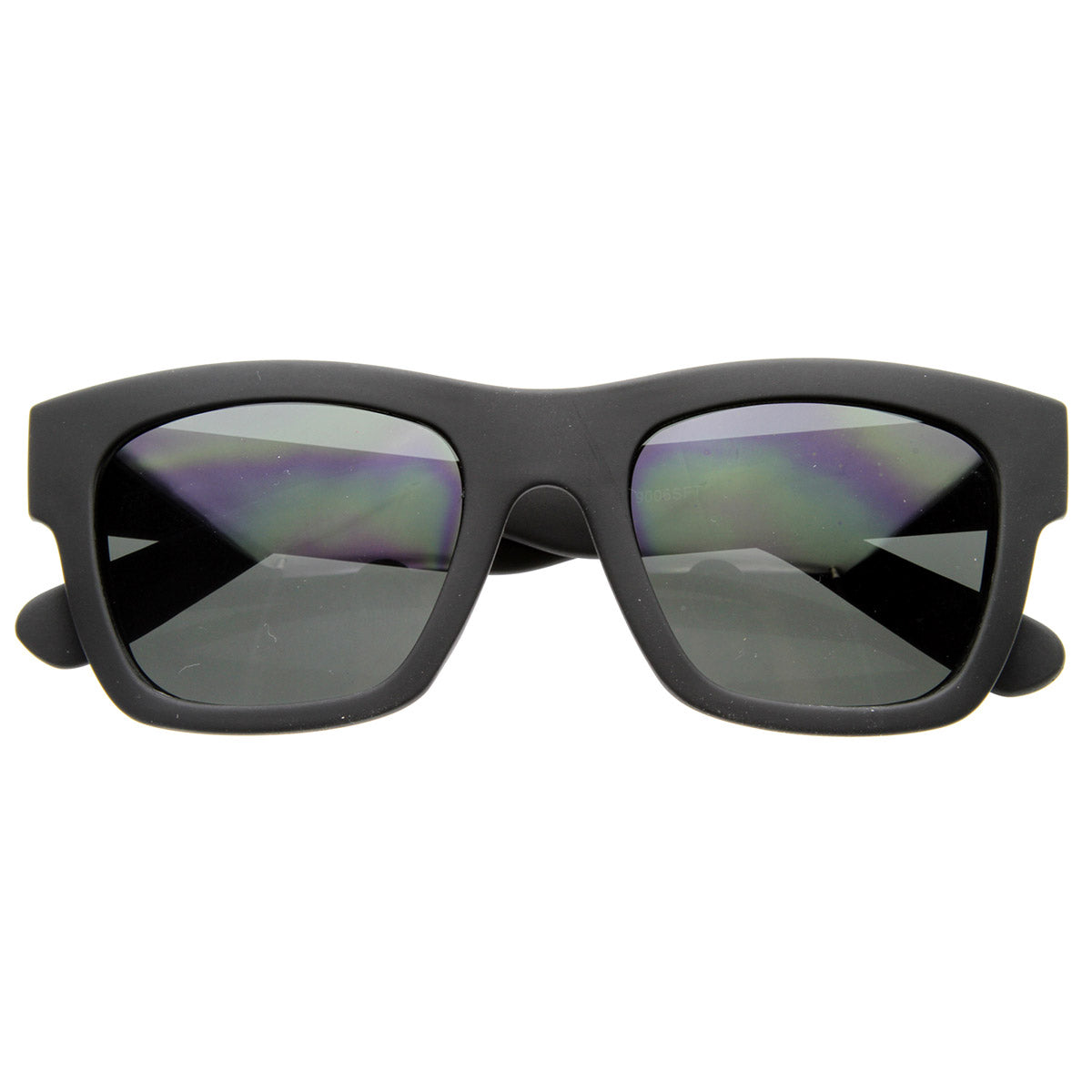 Artist Indie Hipster Fashion Soft Rubber Horned Rim Sunglasses 8355 from zeroUV