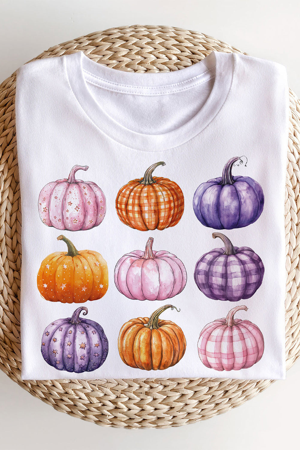 Beige Thanksgiving Halloween Pumpkin Graphic Pullover Sweatshirt from MsDressly