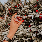 Womens Fashion Hot Tip Pointed Vintage Cat Eye Sunglasses 8371 from zeroUV