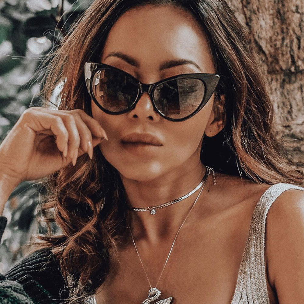 Celebrity Hot Tip Pointed Cat Eye Sunglasses 8371 from zeroUV