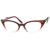 Vintage 1950's Womens Cat Eye Clear Lens Glasses 8783 from zeroUV
