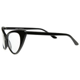Vintage Mod Fashion 1950's Cat Eye Clear Lens Glasses 8435 from zeroUV