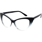 Vintage Mod Fashion 1950's Cat Eye Clear Lens Glasses 8435 from zeroUV