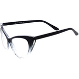 Vintage Mod Fashion 1950's Cat Eye Clear Lens Glasses 8435 from zeroUV