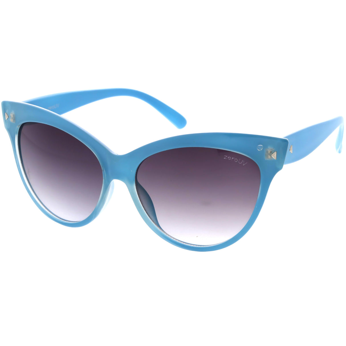 High Pointed Tip Inset Frame Oversize Cat Eye Sunglasses 8462 from zeroUV