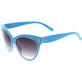 High Pointed Tip Inset Frame Oversize Cat Eye Sunglasses 8462 from zeroUV
