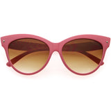 High Pointed Tip Inset Frame Oversize Cat Eye Sunglasses 8462 from zeroUV