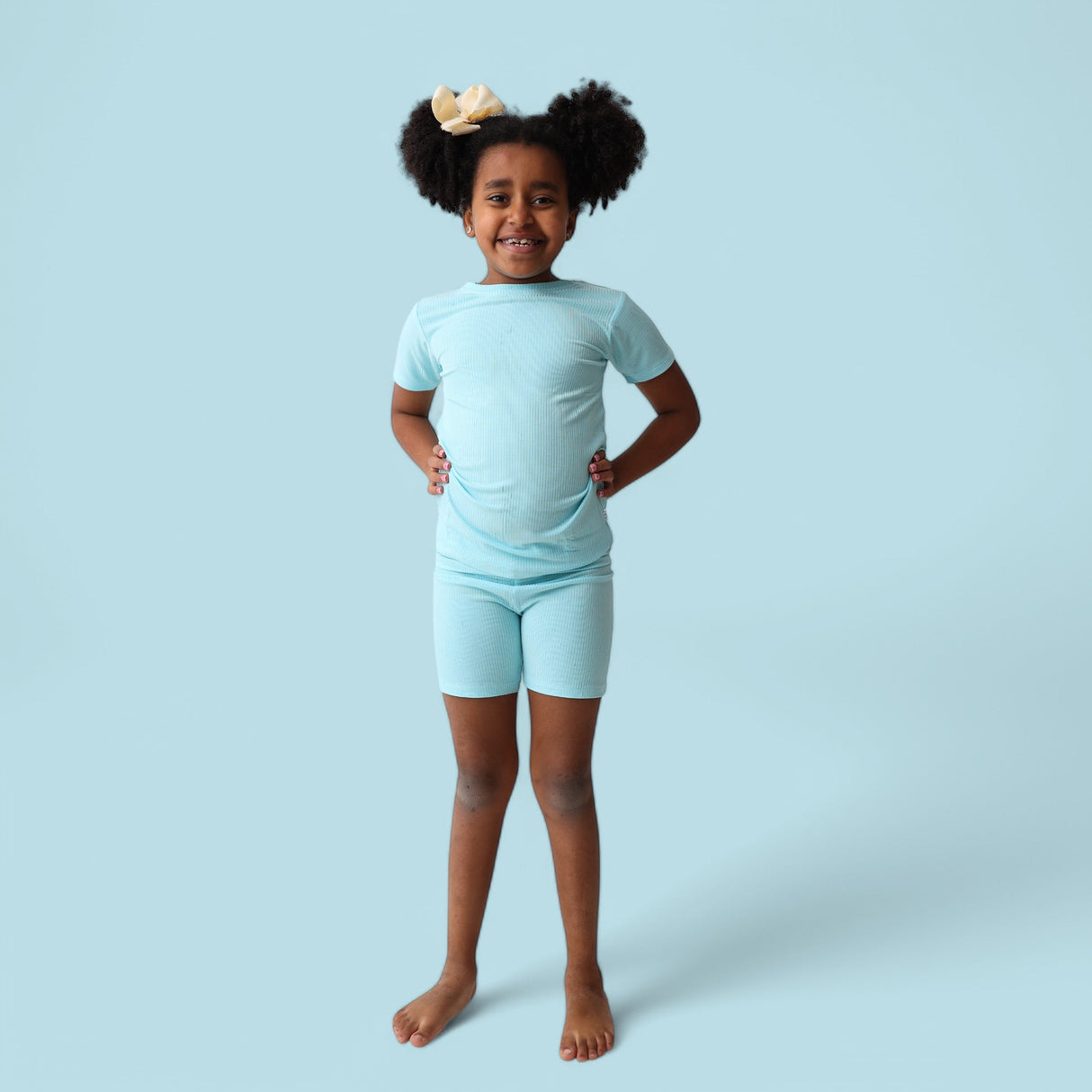 CAPRI BLUE RIB DREAM SHORT SET from DREAM BIG LITTLE CO