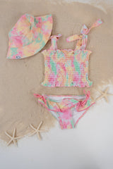 RAINBOW CLOUDS DREAM SMOCKED TANKINI TWO PIECE SWIM SUIT from DREAM BIG LITTLE CO