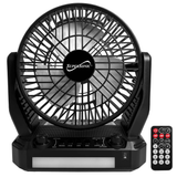 Supersonic Solar-Powered BT Speaker with FM Radio, LED Flashlight & Fan from Jupiter Gear Home