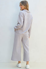 Laylah Textured Top and Pants Set From Threaded Pear