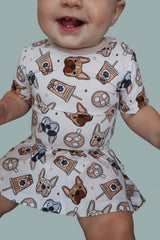EXCLUSIVE PUP CUPS DREAM BODYSUIT DRESS from DREAM BIG LITTLE CO