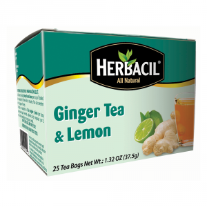 Herbacil Ginger & Lemon Tea / Jengibre & Limon 6 units (25 ct/unit) From Mexmax INC.