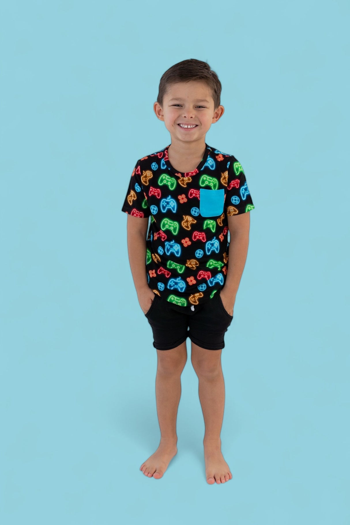 GAMER GLOW DREAM POCKET TEE from DREAM BIG LITTLE CO