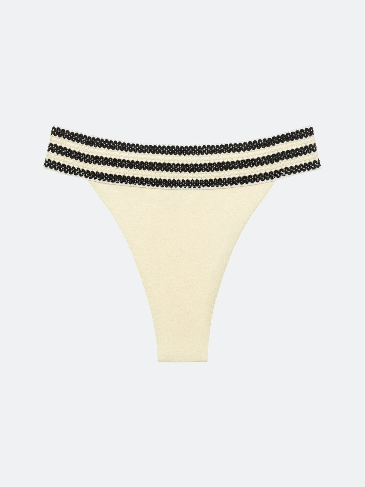 HANALEI BIKINI BOTTOM - BLACK AND WHITE CONTRAST From ELYSIIAN