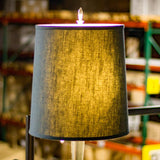 Drum Lamp Shade Textured Slate Navy Blue 12"W x 12"H From LampsUSA