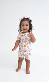 Dream Big Little Co x CoComelon JJ RAINBOW CHECKERS DREAM BOW HAIR CLIPS from DREAM BIG LITTLE CO
