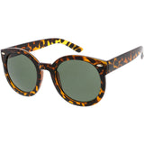 Womens Designer Round Oversize Retro Fashion Sunglasses 8623 from zeroUV
