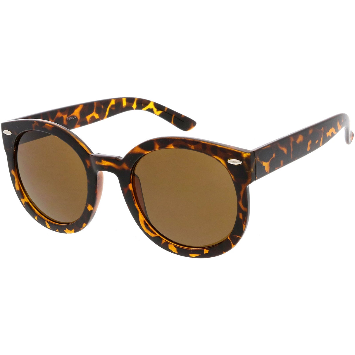 Womens Designer Round Oversize Retro Fashion Sunglasses 8623 from zeroUV