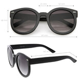 Womens Designer Round Oversize Retro Fashion Sunglasses 8623 from zeroUV