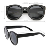 Womens Designer Round Oversize Retro Fashion Sunglasses 8623 from zeroUV