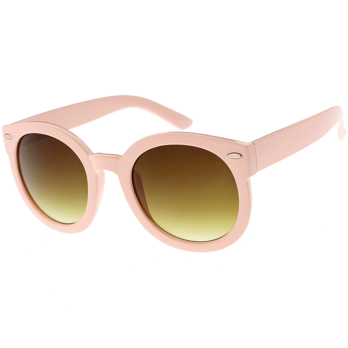 Womens Designer Round Oversize Retro Fashion Sunglasses 8623 from zeroUV