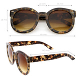 Womens Designer Round Oversize Retro Fashion Sunglasses 8623 from zeroUV