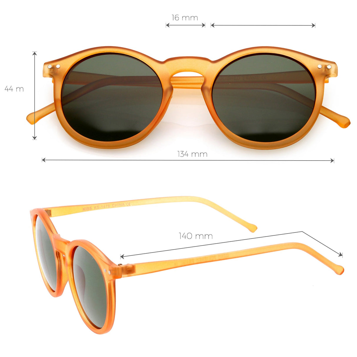 P3 Dapper 1920's Vintage Inspired Round Sunglasses 8637 from zeroUV