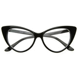 Vintage Mod Fashion 1950's Cat Eye Clear Lens Glasses from zeroUV