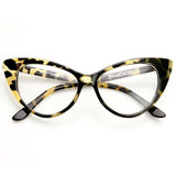 Vintage Mod Fashion 1950's Cat Eye Clear Lens Glasses from zeroUV