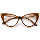 Vintage Mod Fashion 1950's Cat Eye Clear Lens Glasses from zeroUV