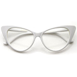 Vintage Mod Fashion 1950's Cat Eye Clear Lens Glasses from zeroUV