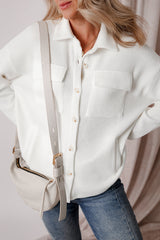 Lilith Corduroy Buttoned Long Sleeve Jacket from Threaded Pear