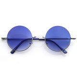 Retro Hippie Metal Lennon Round Color Lens Sunglasses from zeroUV