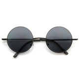 Retro Hippie Metal Lennon Round Color Lens Sunglasses from zeroUV